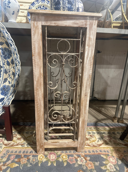 Teak/Iron Plant stand