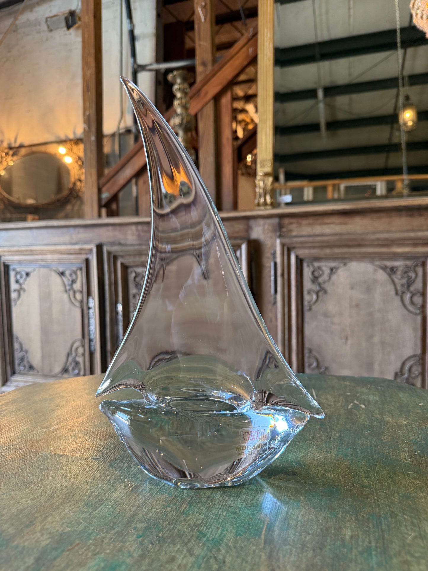 Oggetti Murano Glass Sailboat