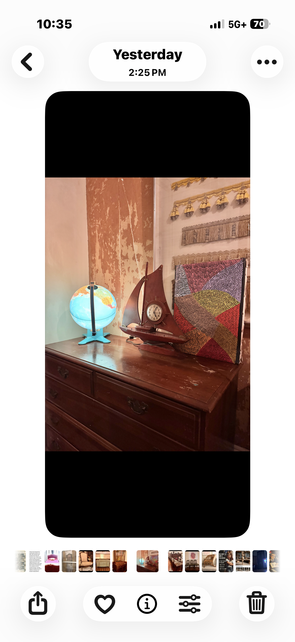 Edwardian dresser with brass pulls