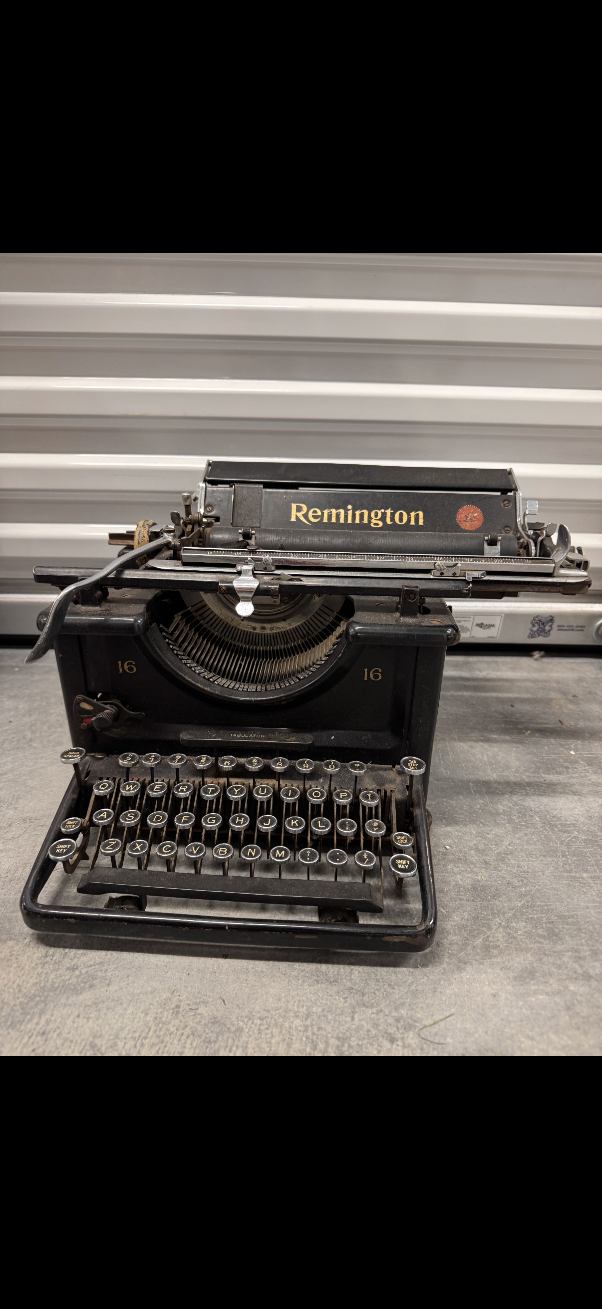Remington typewriter