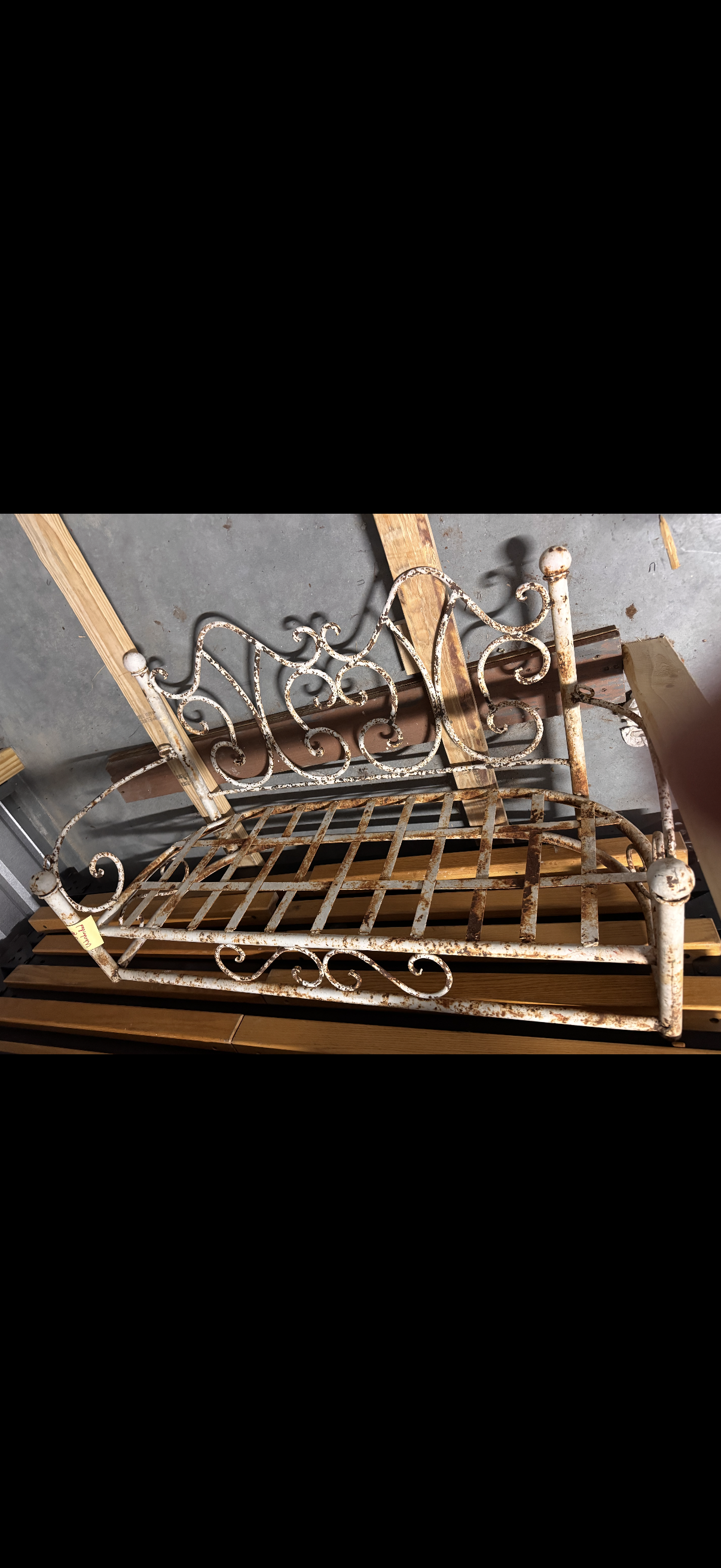 Wrought iron swing