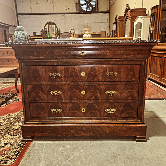 Mid 1800s LPH Commode with 5 Drawers