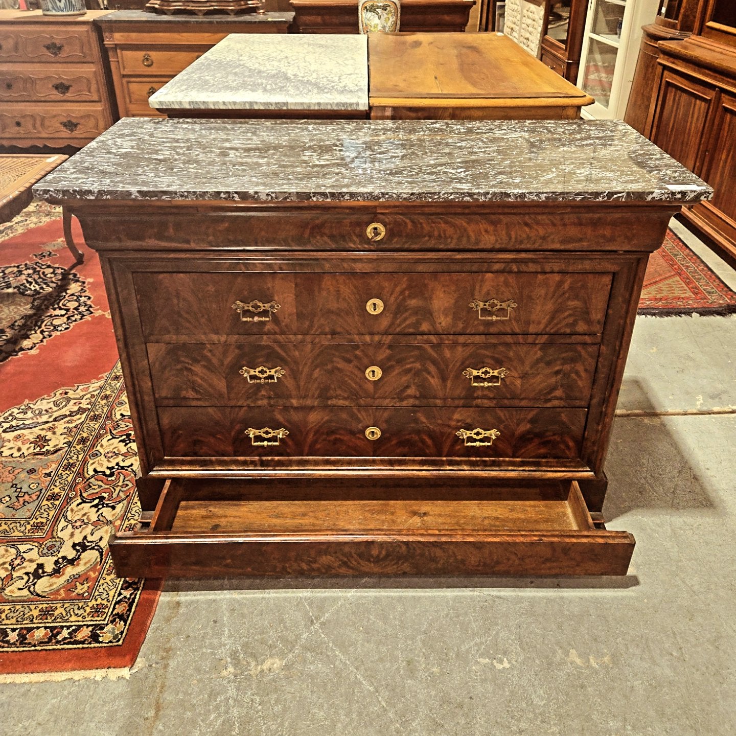 Mid 1800s LPH Commode with 5 Drawers