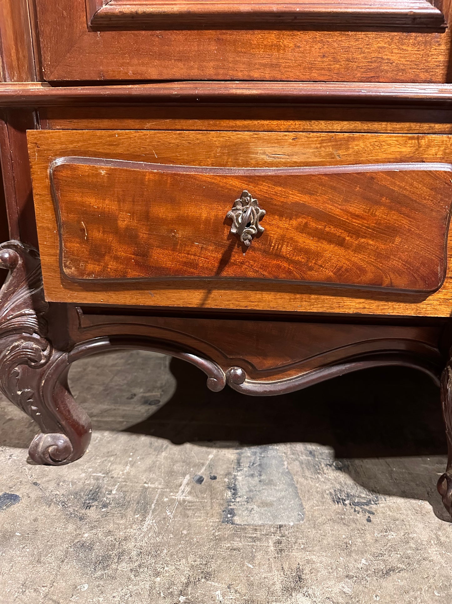 Late 19th century LXV 3 mirrored armoire