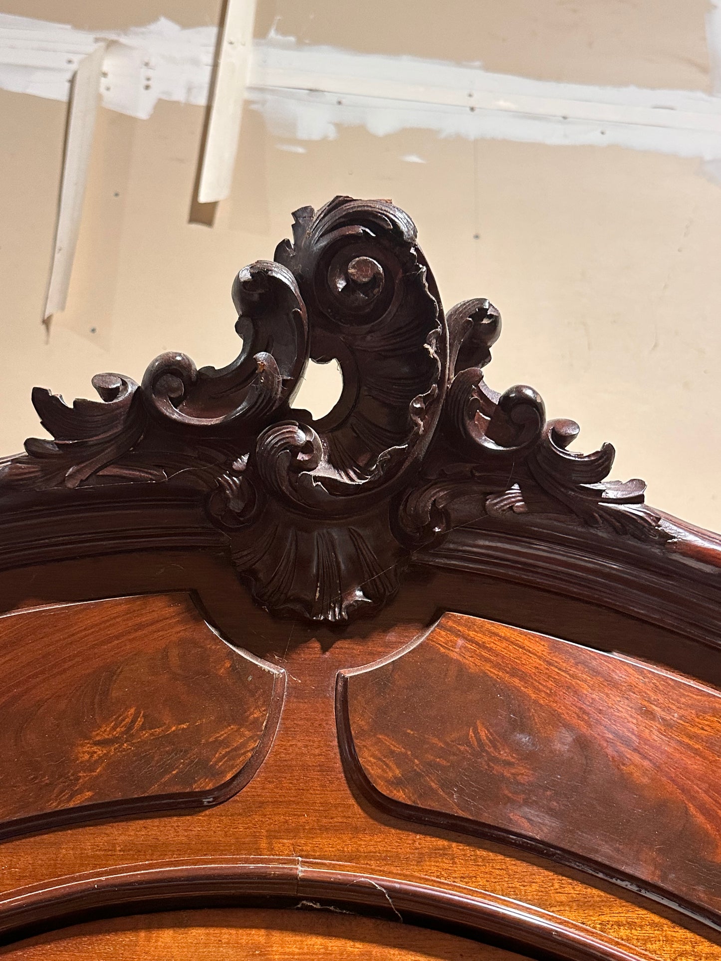 Late 19th century LXV 3 mirrored armoire