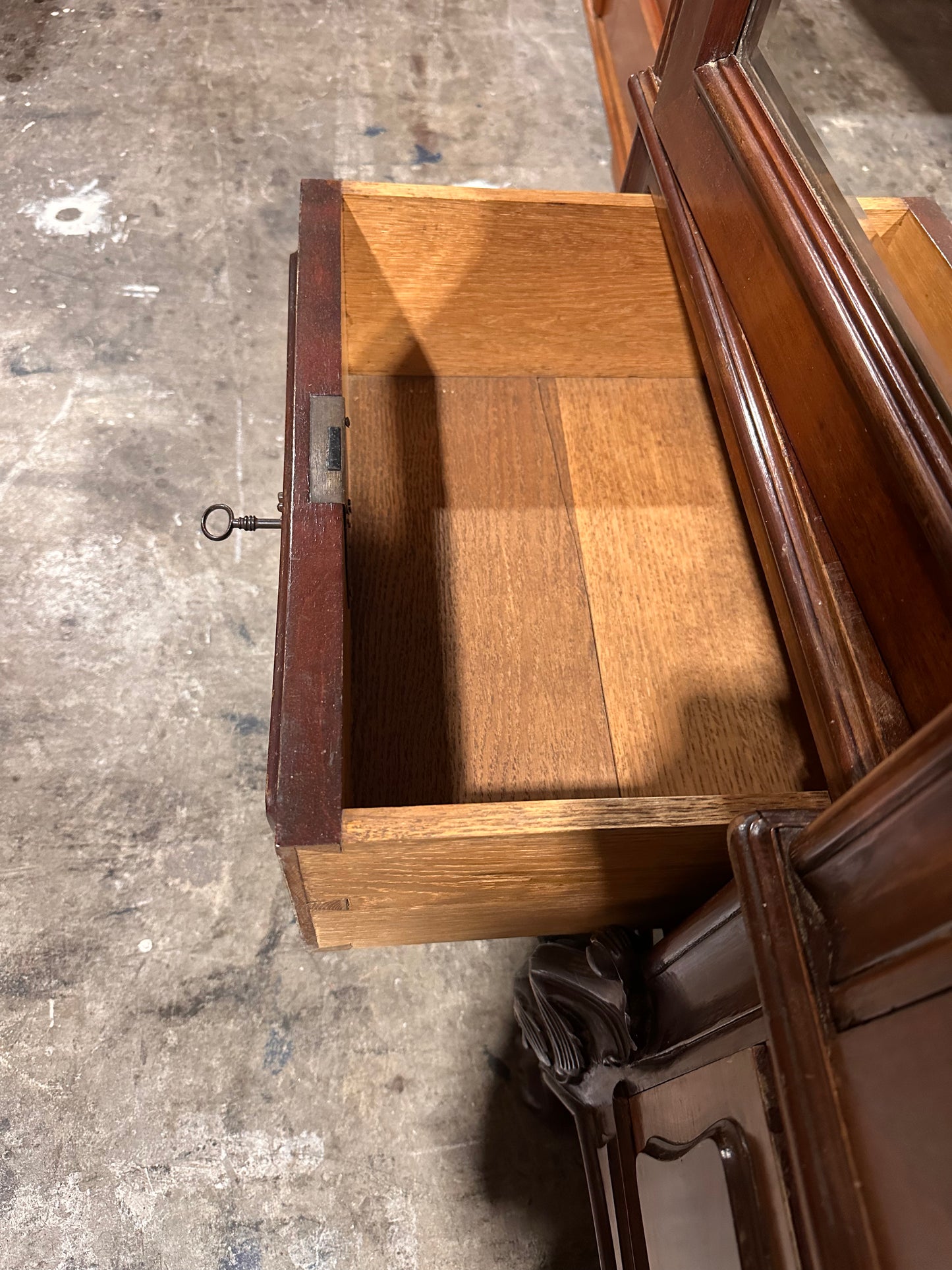 Late 19th century LXV 3 mirrored armoire