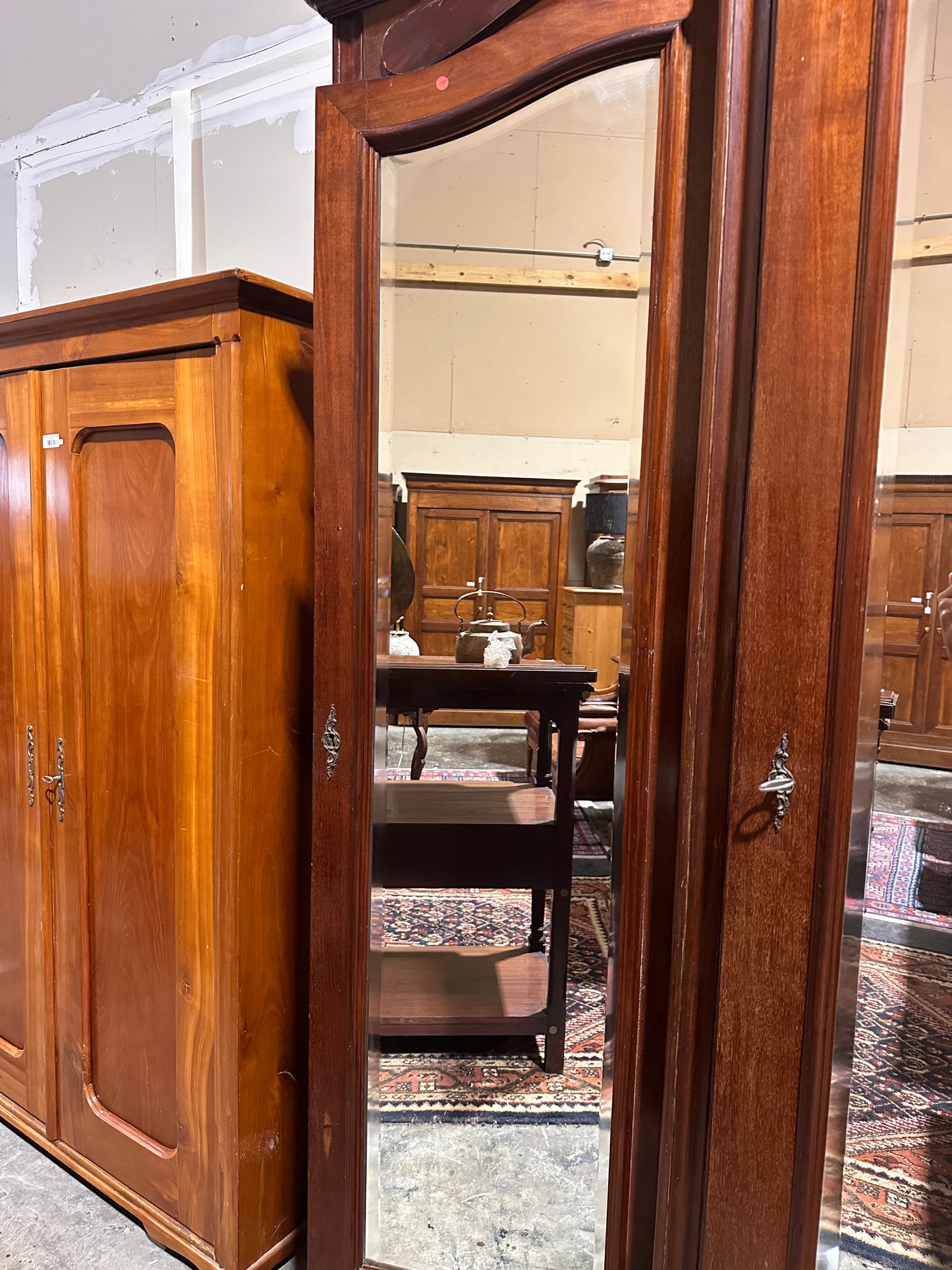 Late 19th century LXV 3 mirrored armoire