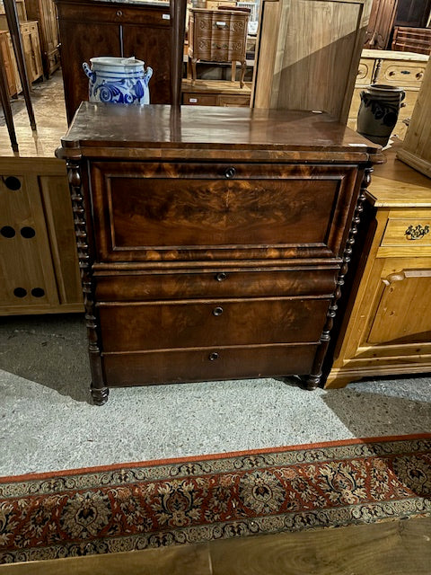 1880s German Mahogany Desk