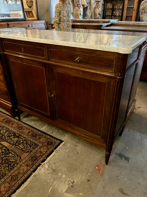 1880s French LXVI Sideboard with Marble