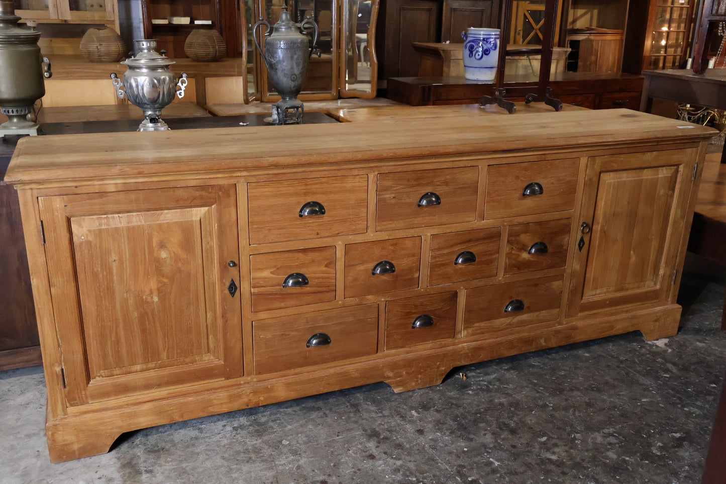 10 Drawer Teak Sideboard