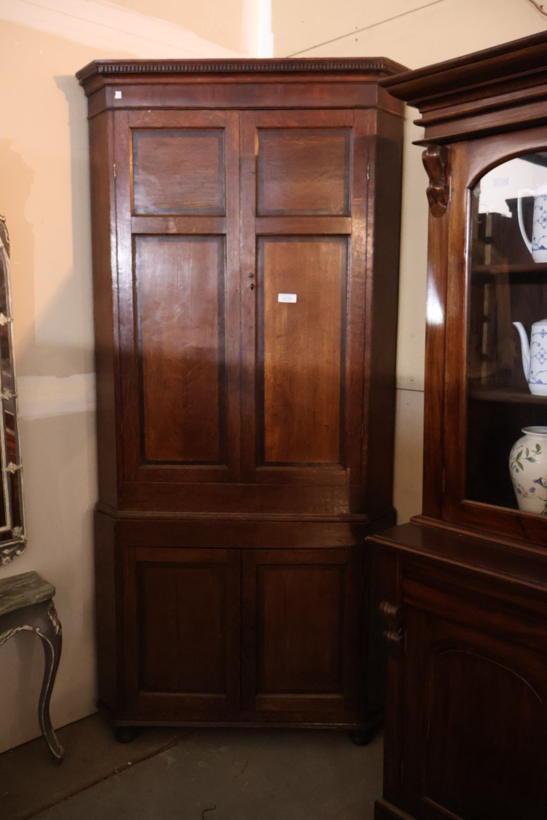 1880s English Corner Cabinet