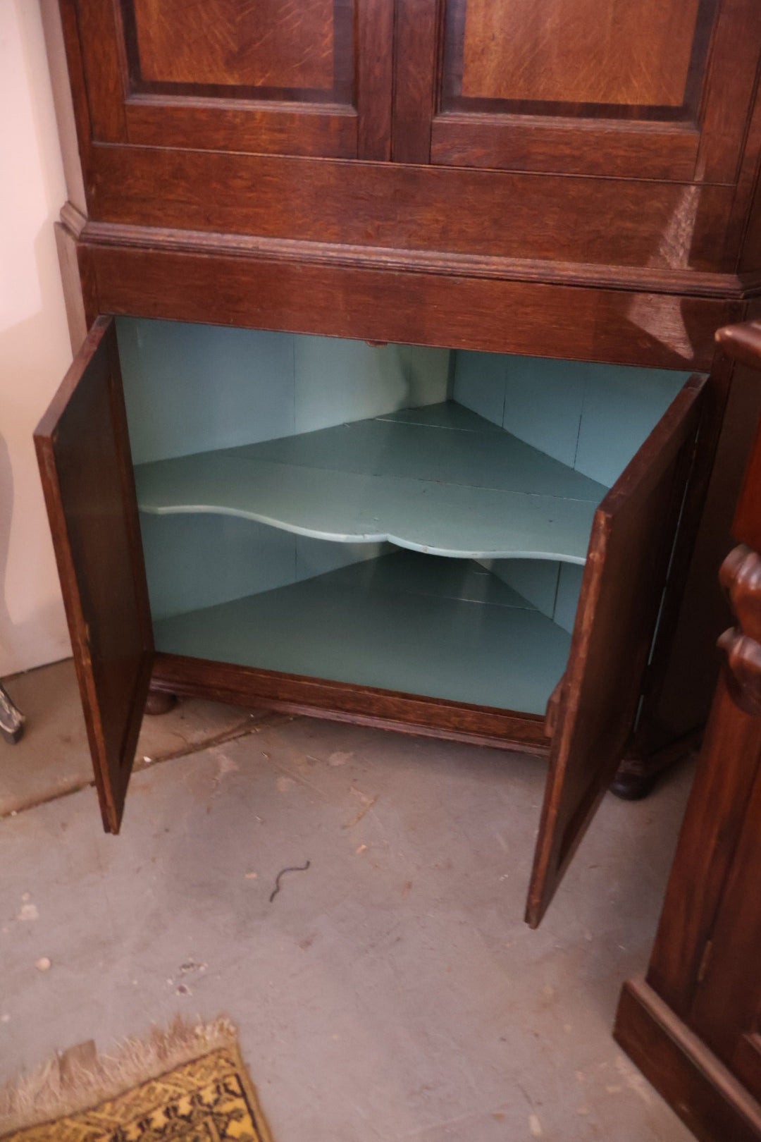 1880s English Corner Cabinet