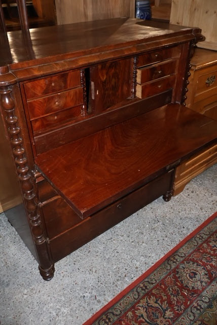 1880s German Mahogany Desk