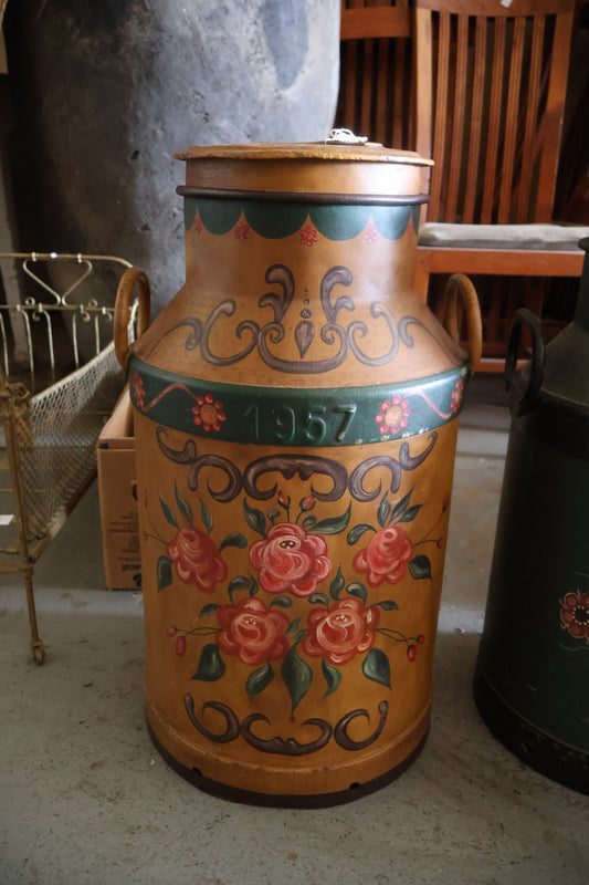 Dutch Painted Milk Container