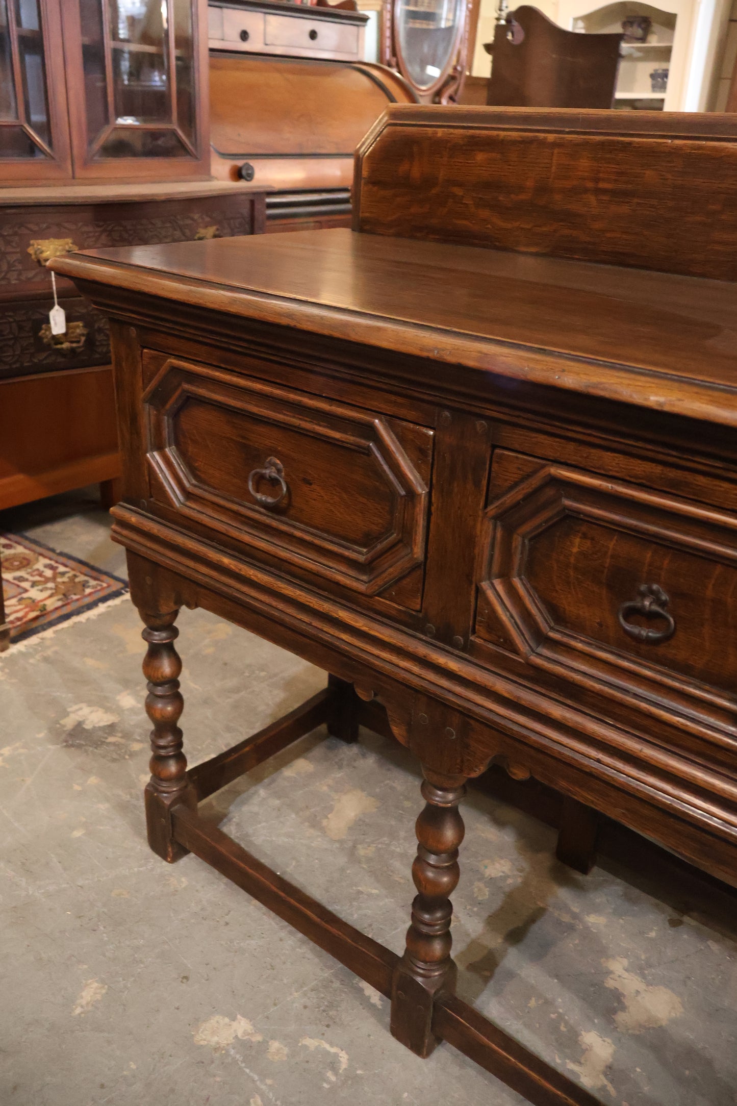 1880 England Oak Console