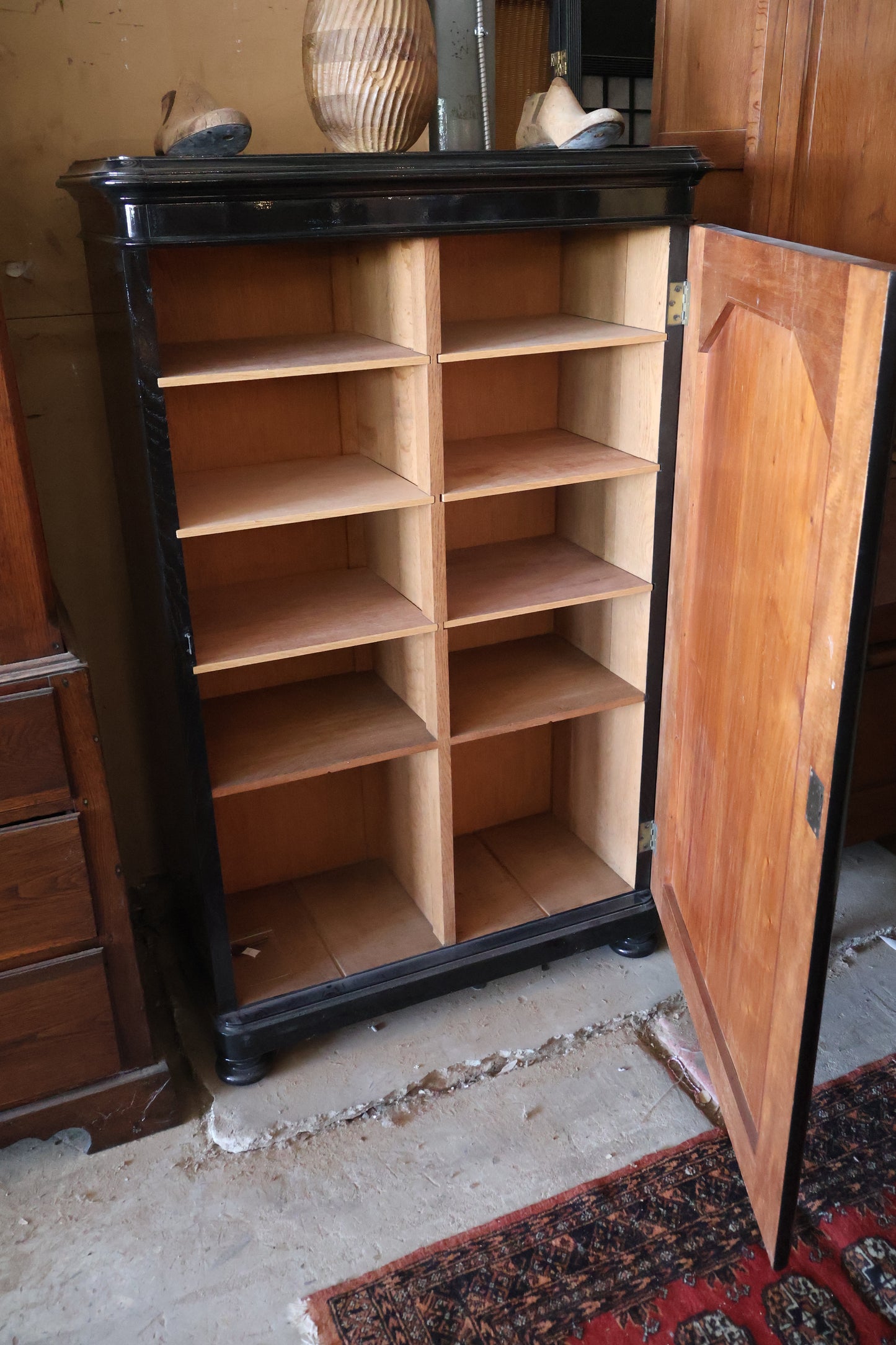 Black Painted Armoire