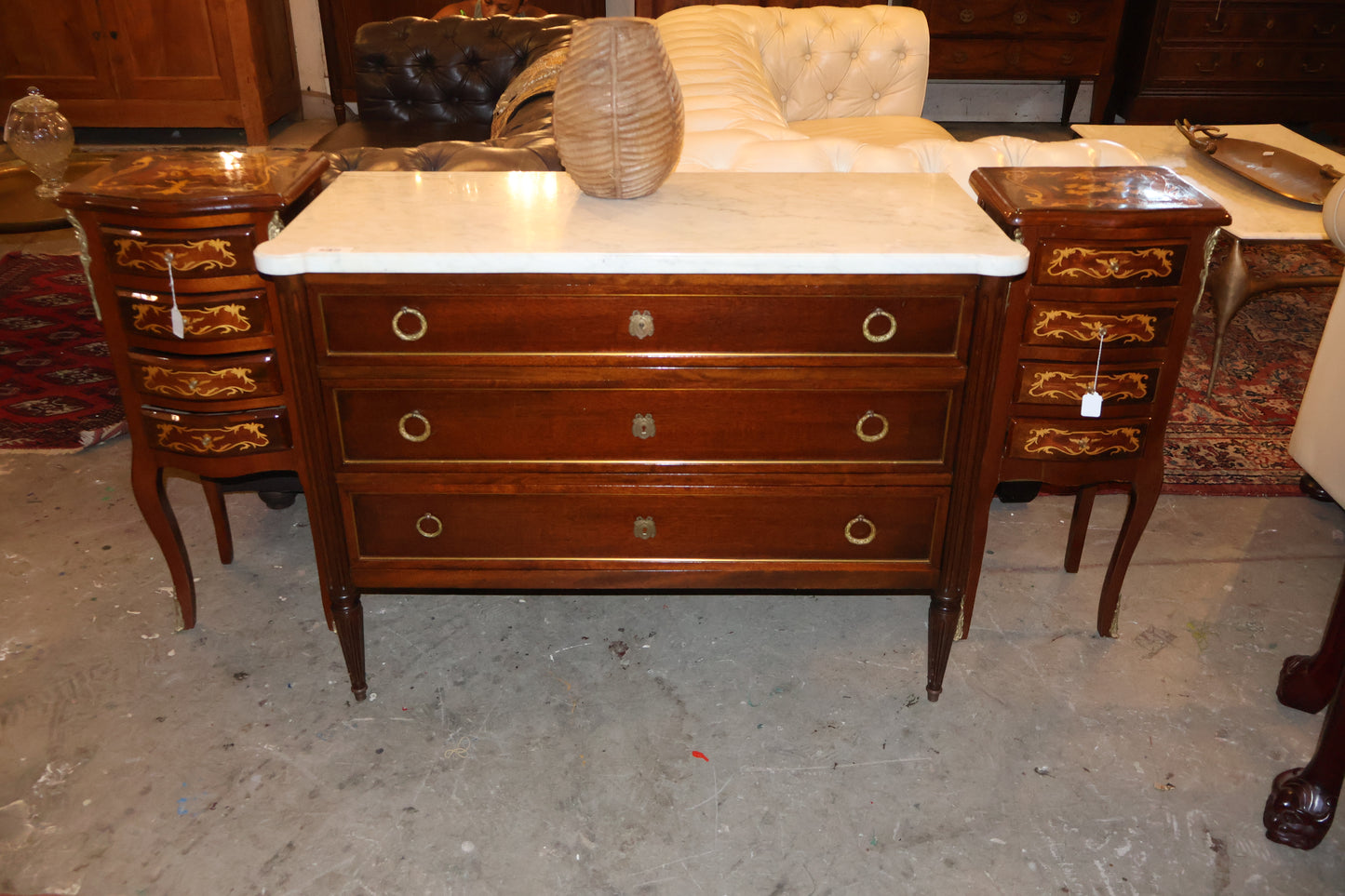 Small  Louis 16th Commode with Marble