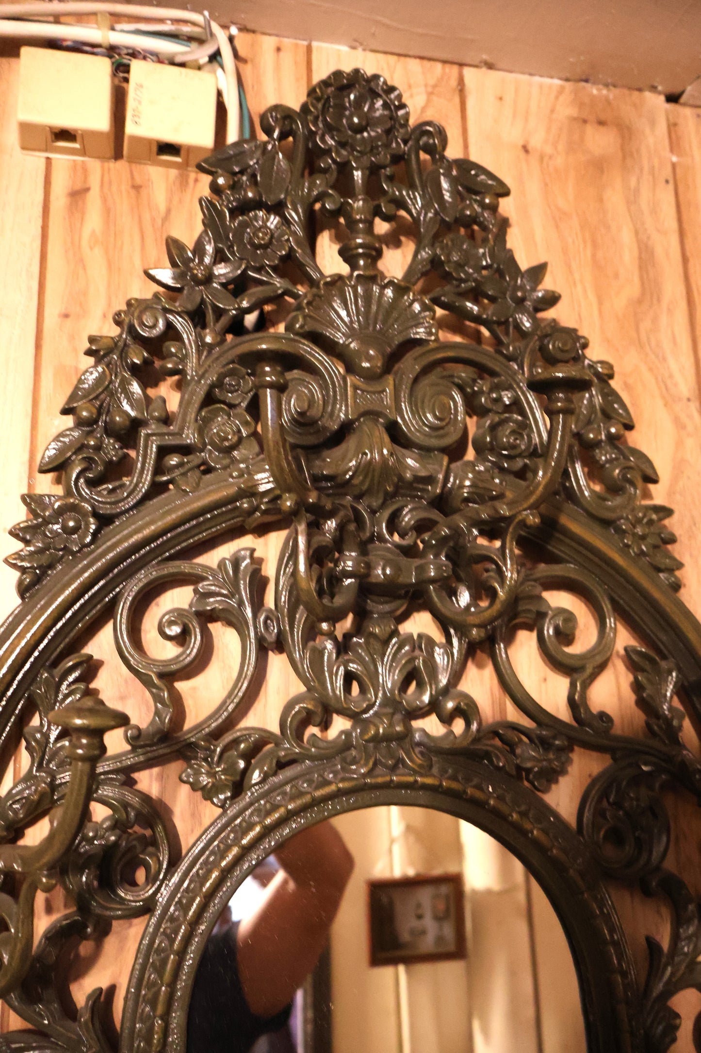 Iron Coatrack with Mirror