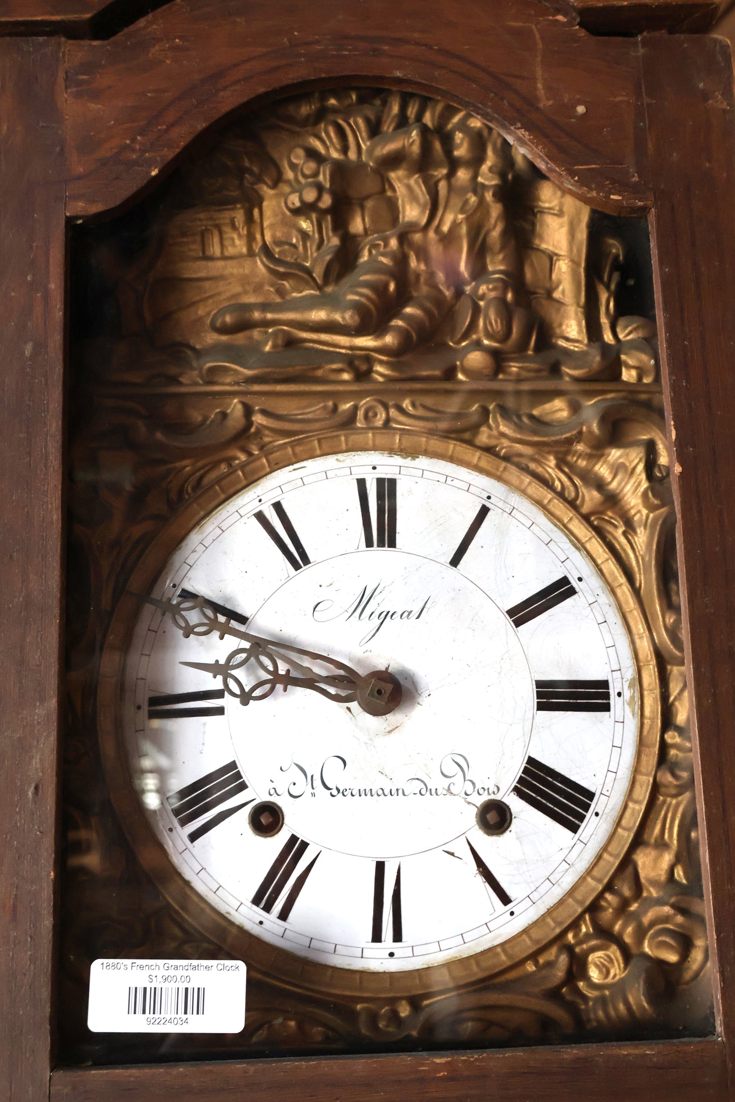 1880's French Grandfather Clock