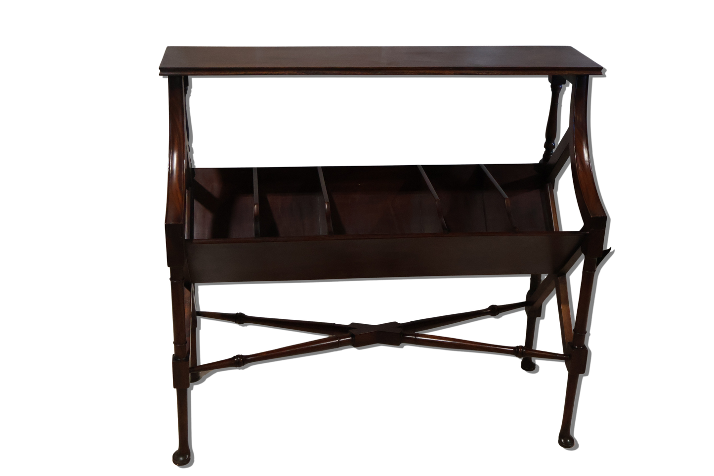 1920s Teak Media Stand