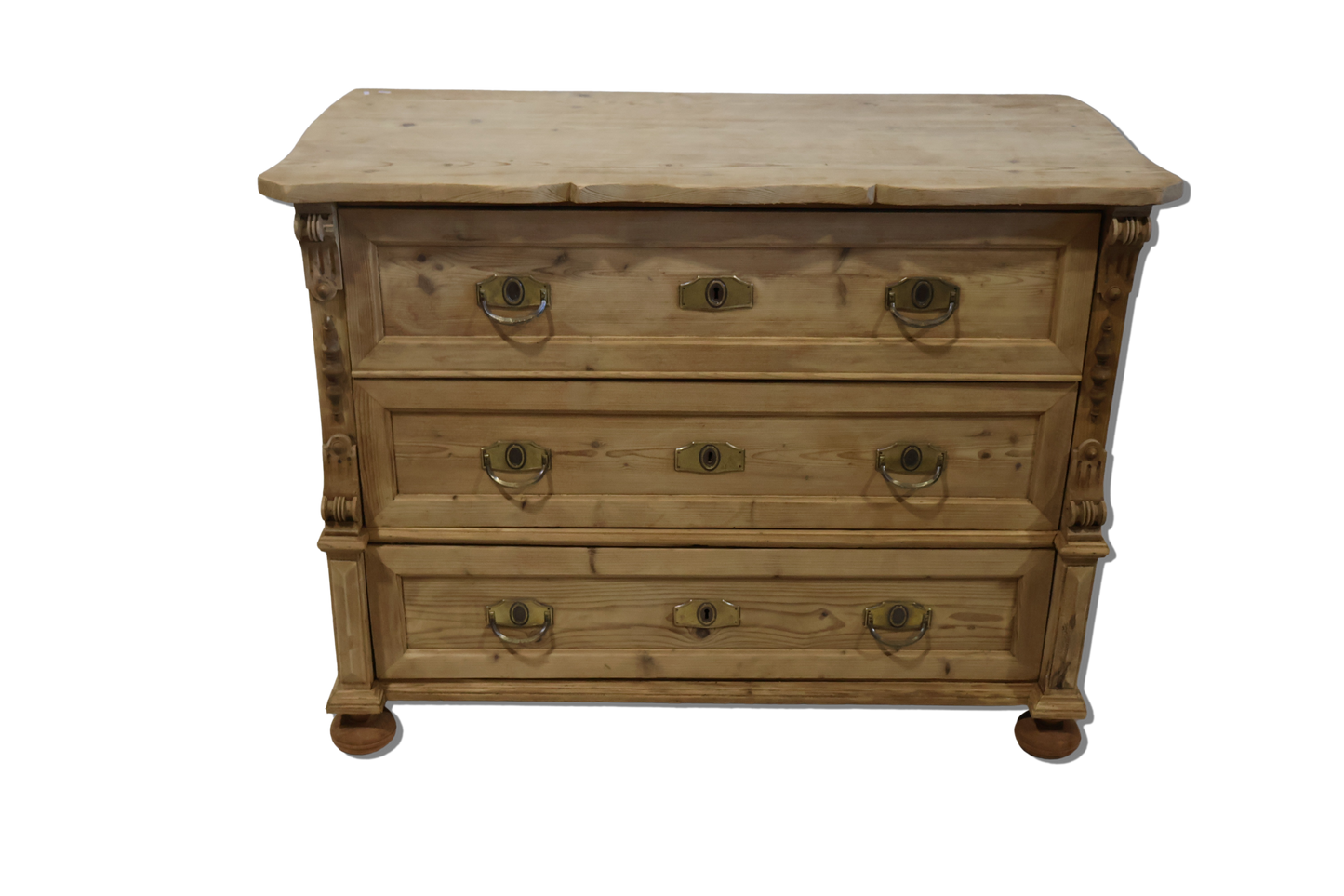 1880s German Pine Commode