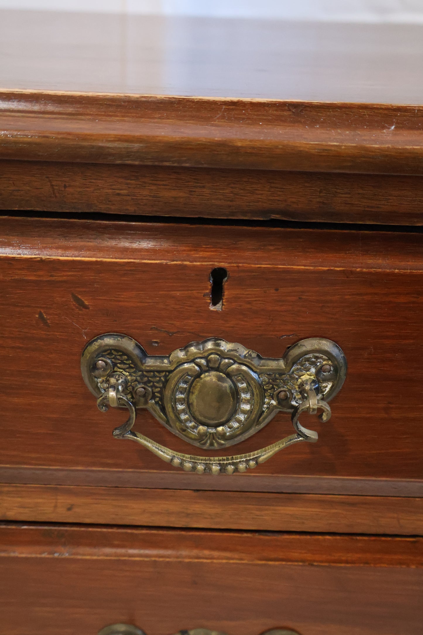 1860s English Mahogany Commode