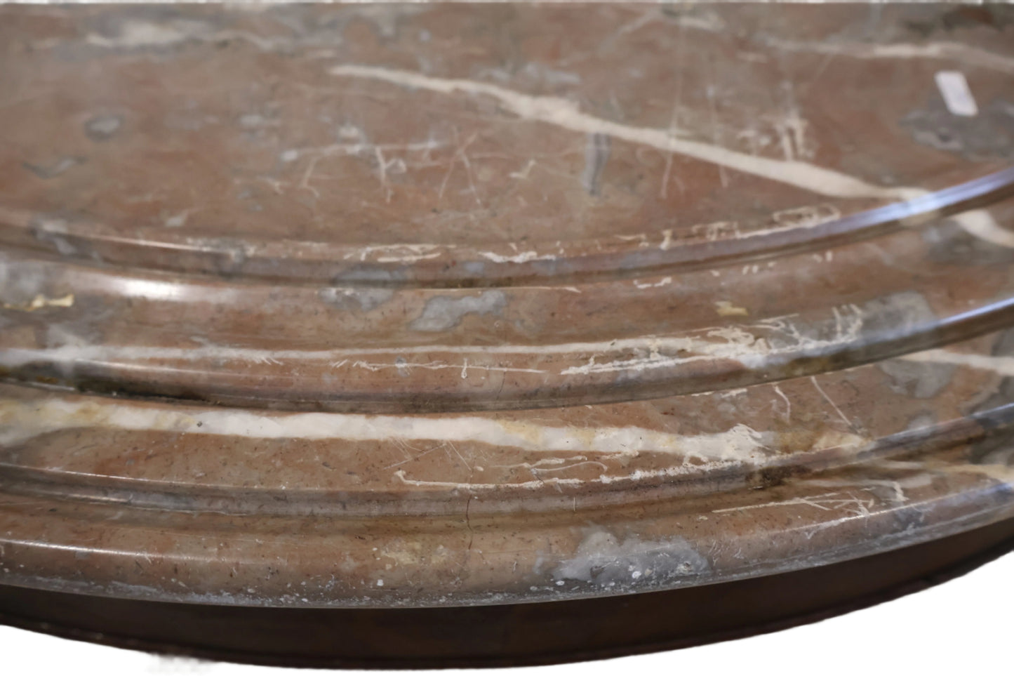 1880s French Circle Table with Marble