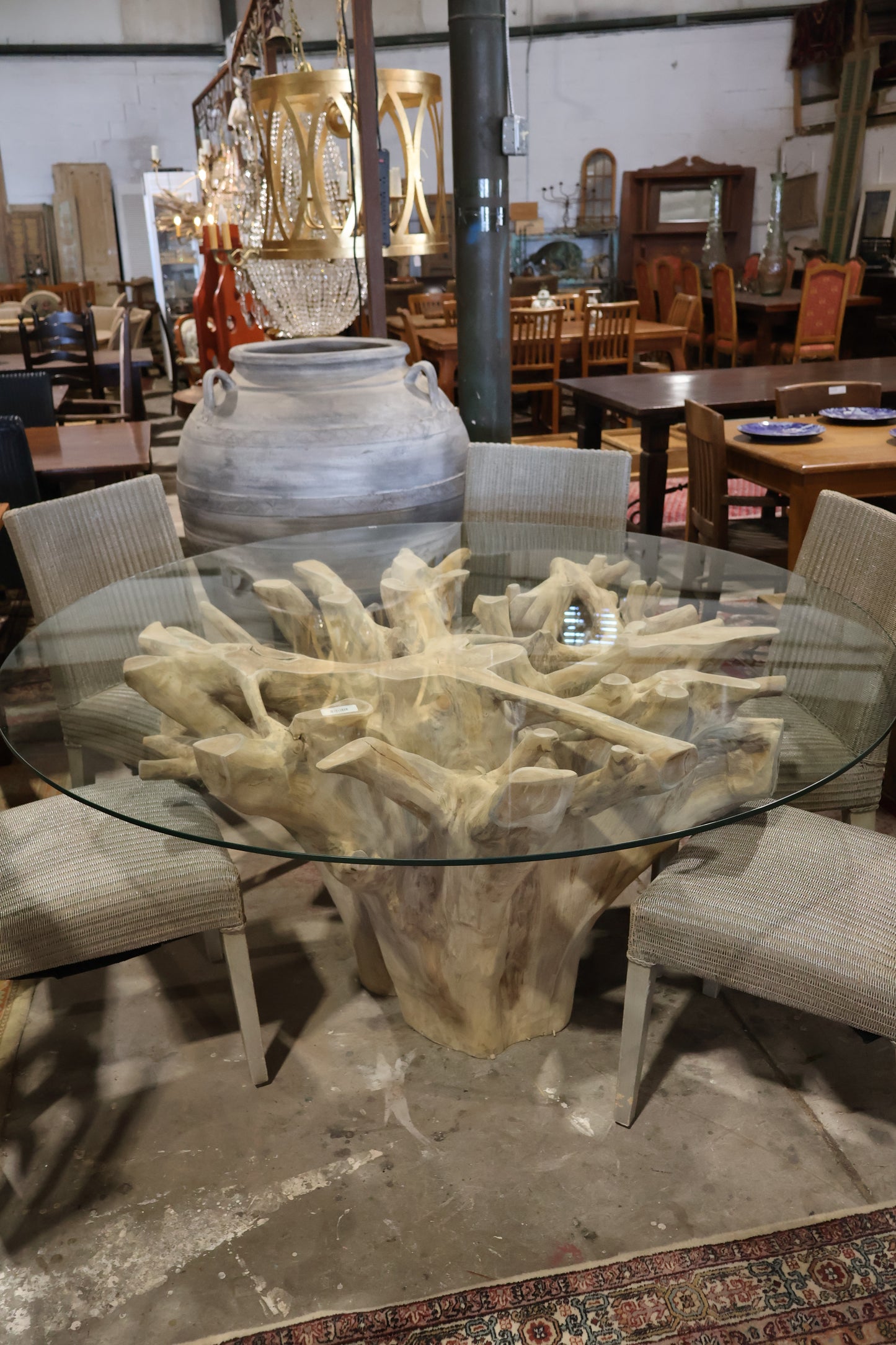 1920s Teak root Dinning Table