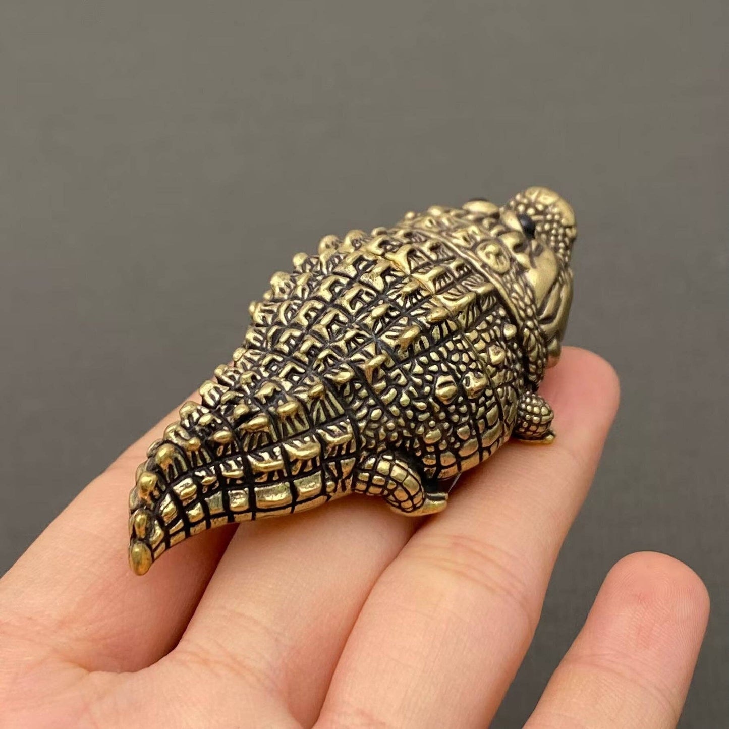 Brass Crocodile Crafts Desktop Ornaments Decoration