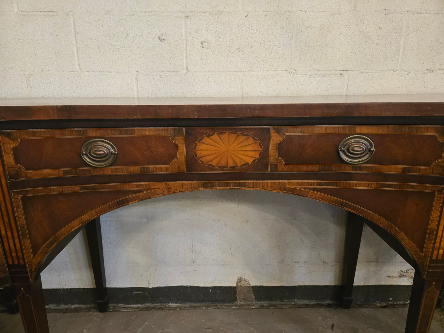 1920s French Neoclassical Mahogany Inlaid Sideboard / Console