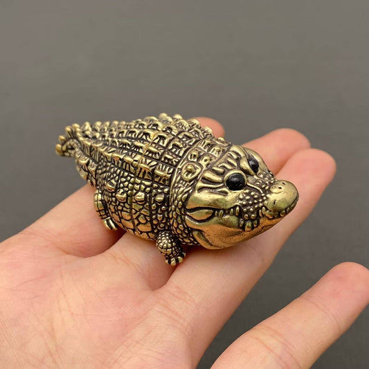 Brass Crocodile Crafts Desktop Ornaments Decoration