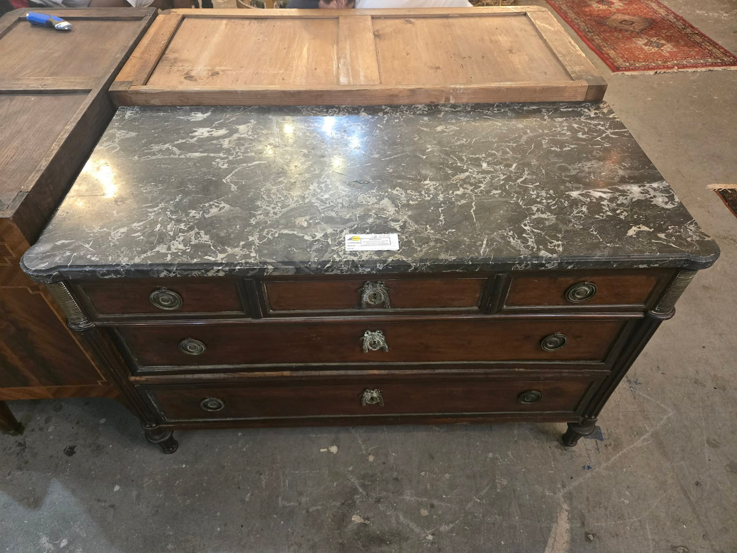 18th Century French Louis XVI Marble-Top Commode, Circa 1780