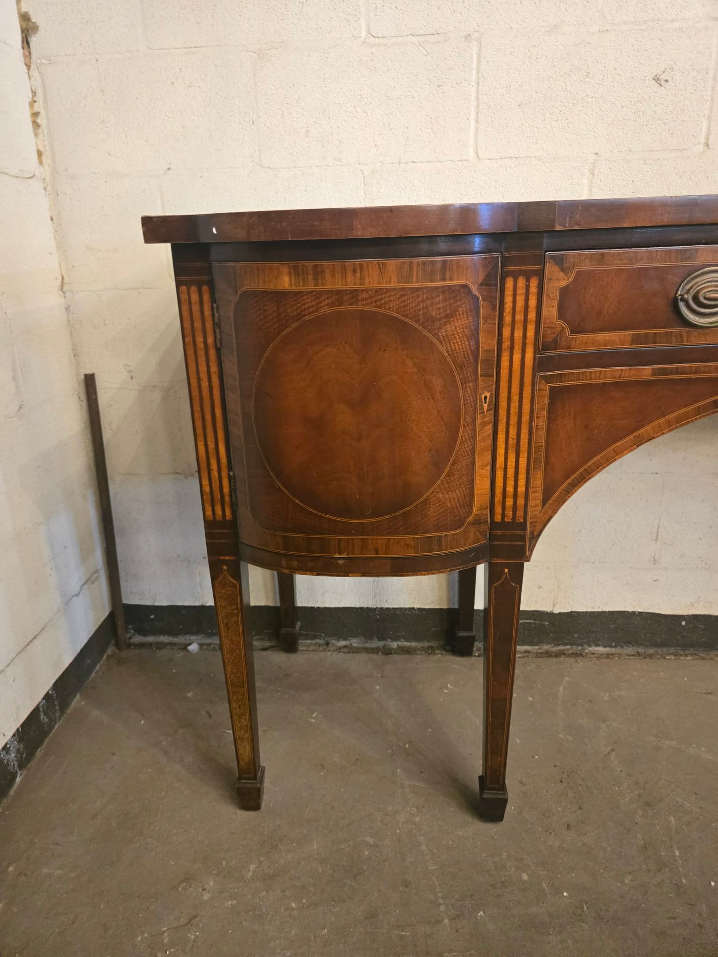 1920s French Neoclassical Mahogany Inlaid Sideboard / Console