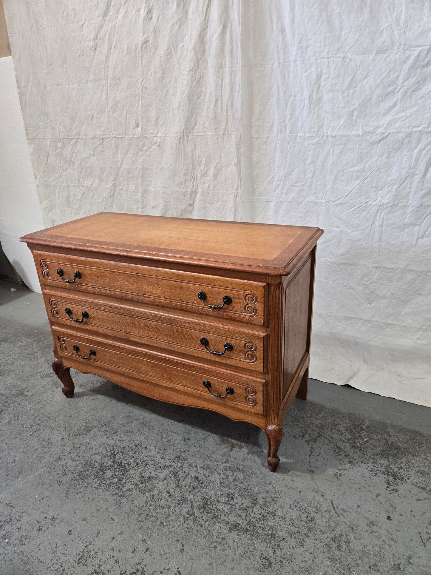 Early Century French Provincial Oak Commode