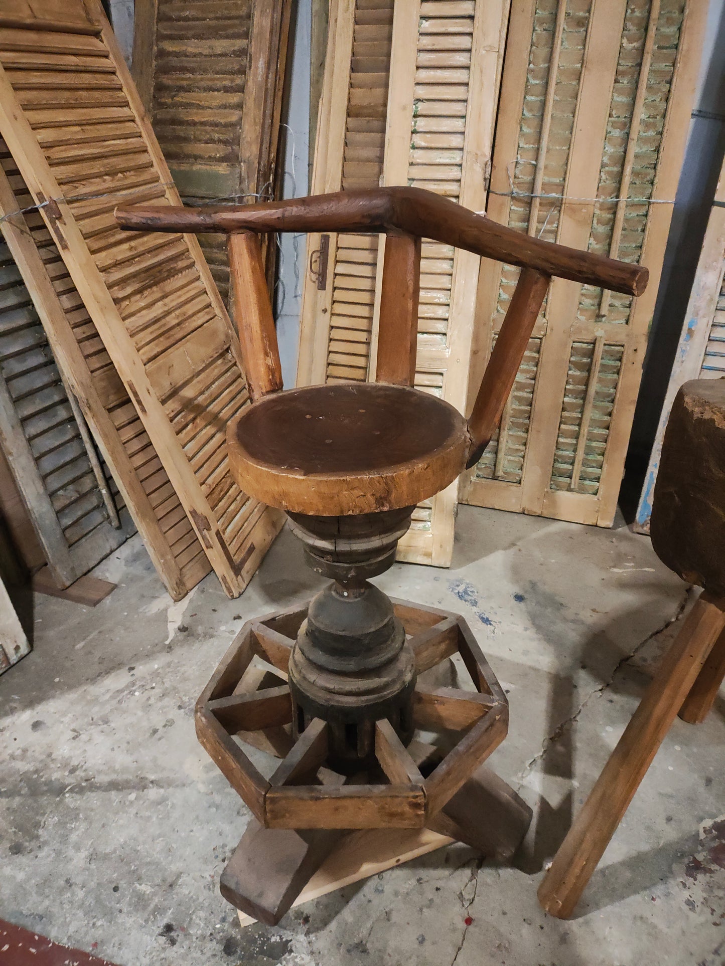 Mid 1900s Teak barstool