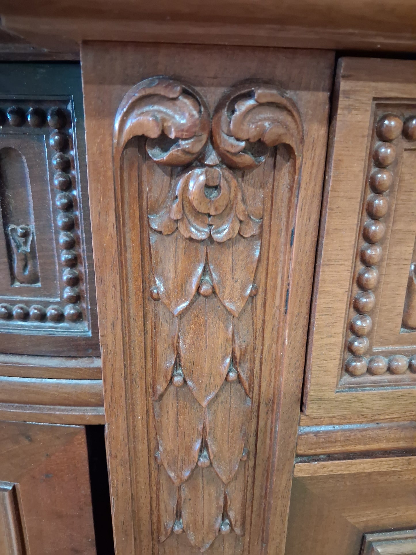 Antique French Louis XVI Revival Mahogany Marble Top Dining Room Suite, Circa 1890