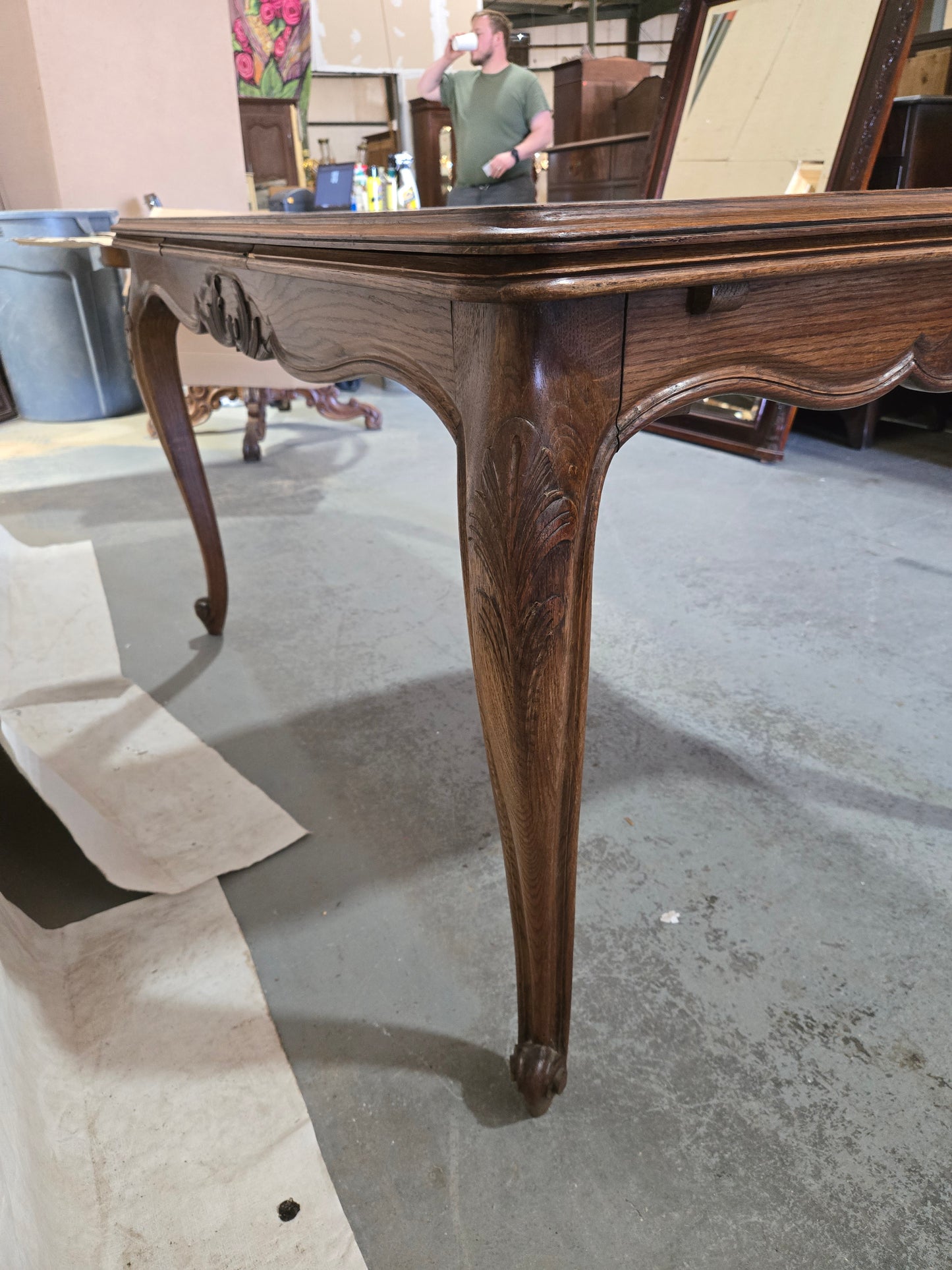 Early Century Louis XV draw leaf table