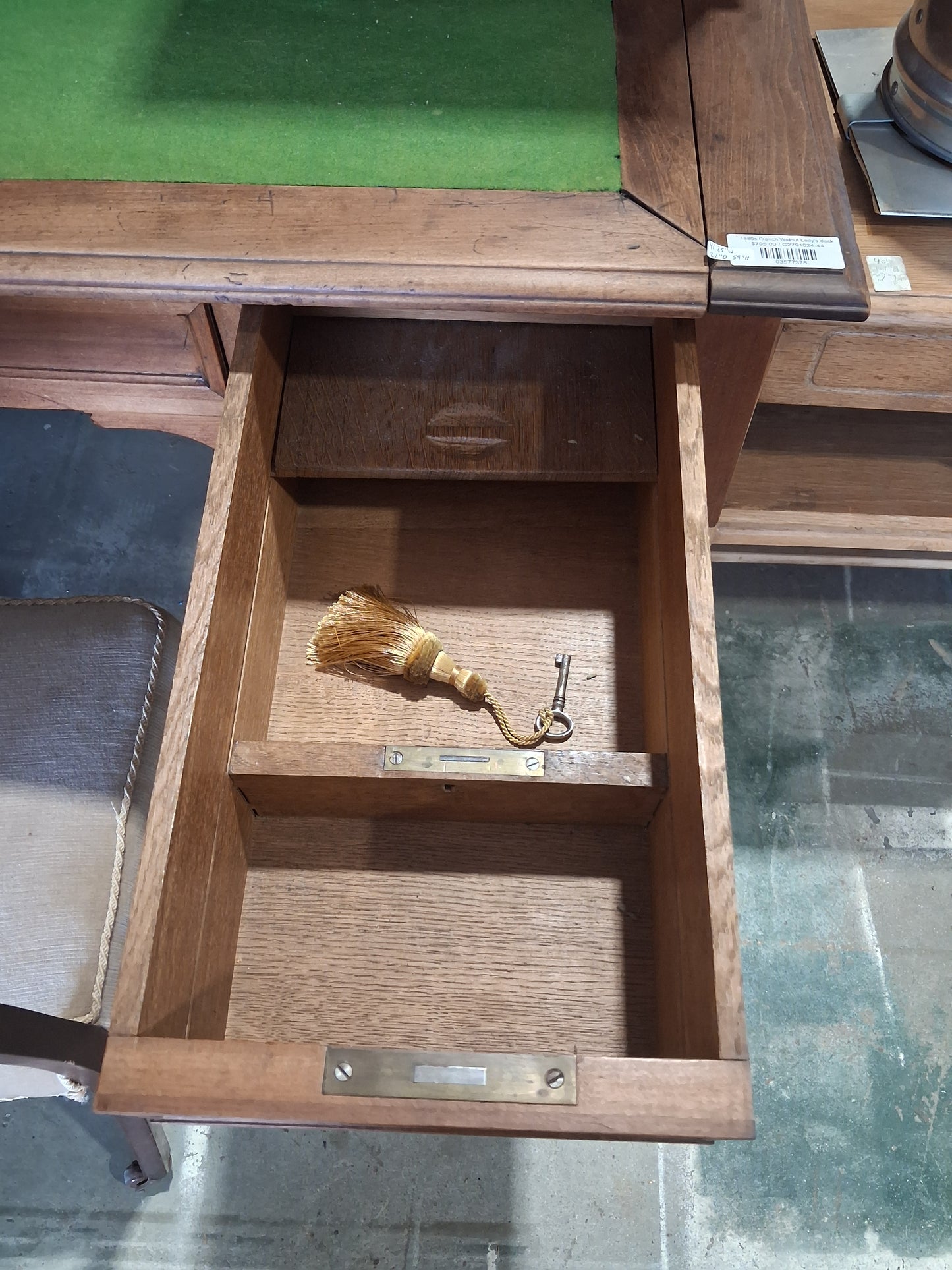 1880s French Walnut Lady's desk