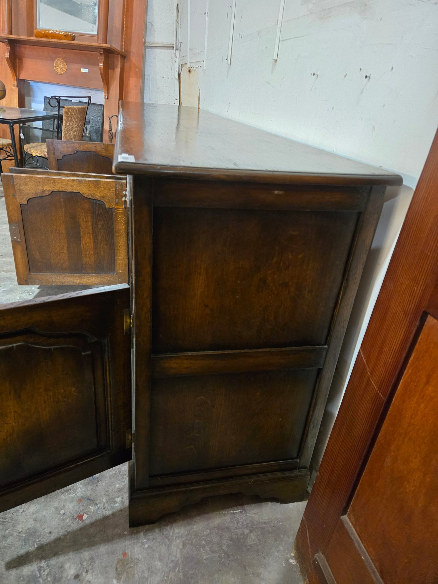 Early century Louis XV oak sideboard