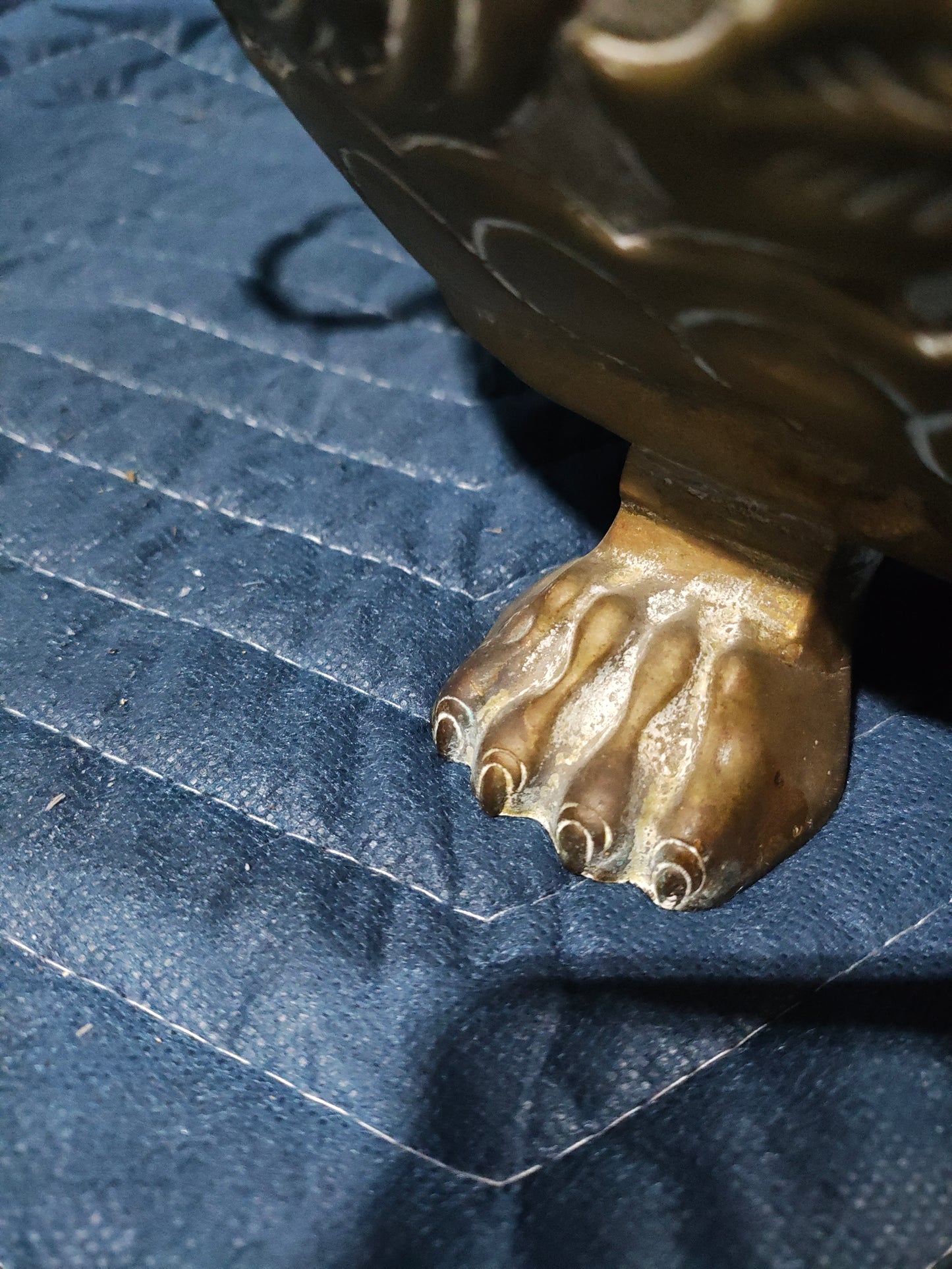 Antique Renaissance Revival Lion Head Jardinière Planter with Paw Feet