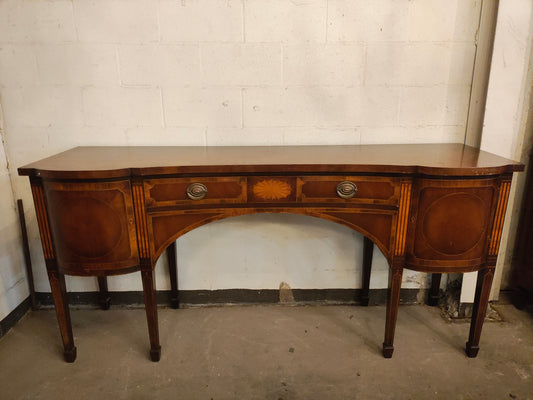 1920s French Neoclassical Mahogany Inlaid Sideboard / Console