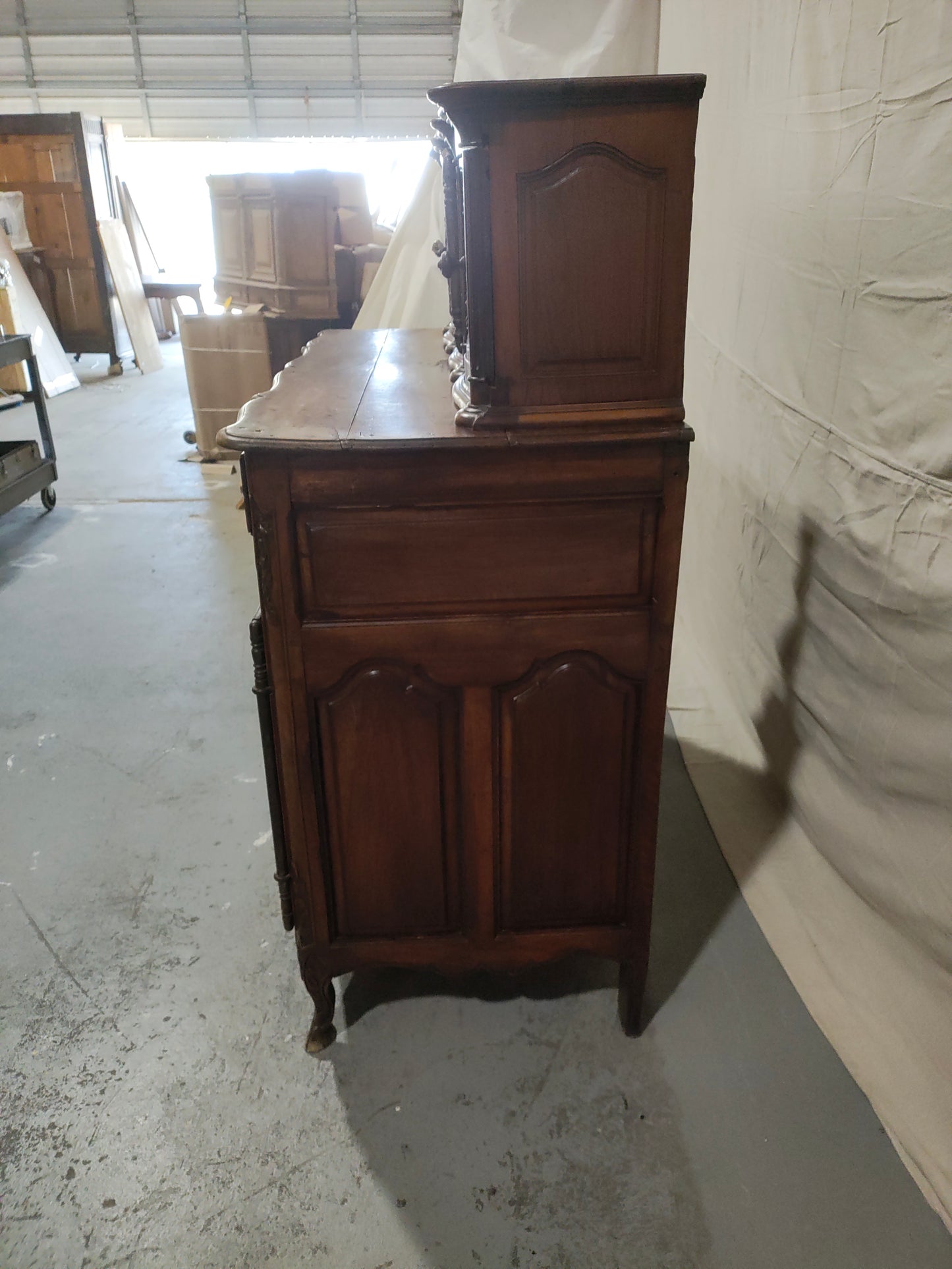Mid-19th Century French Provincial Buffet à Deux Corps, Circa 1850