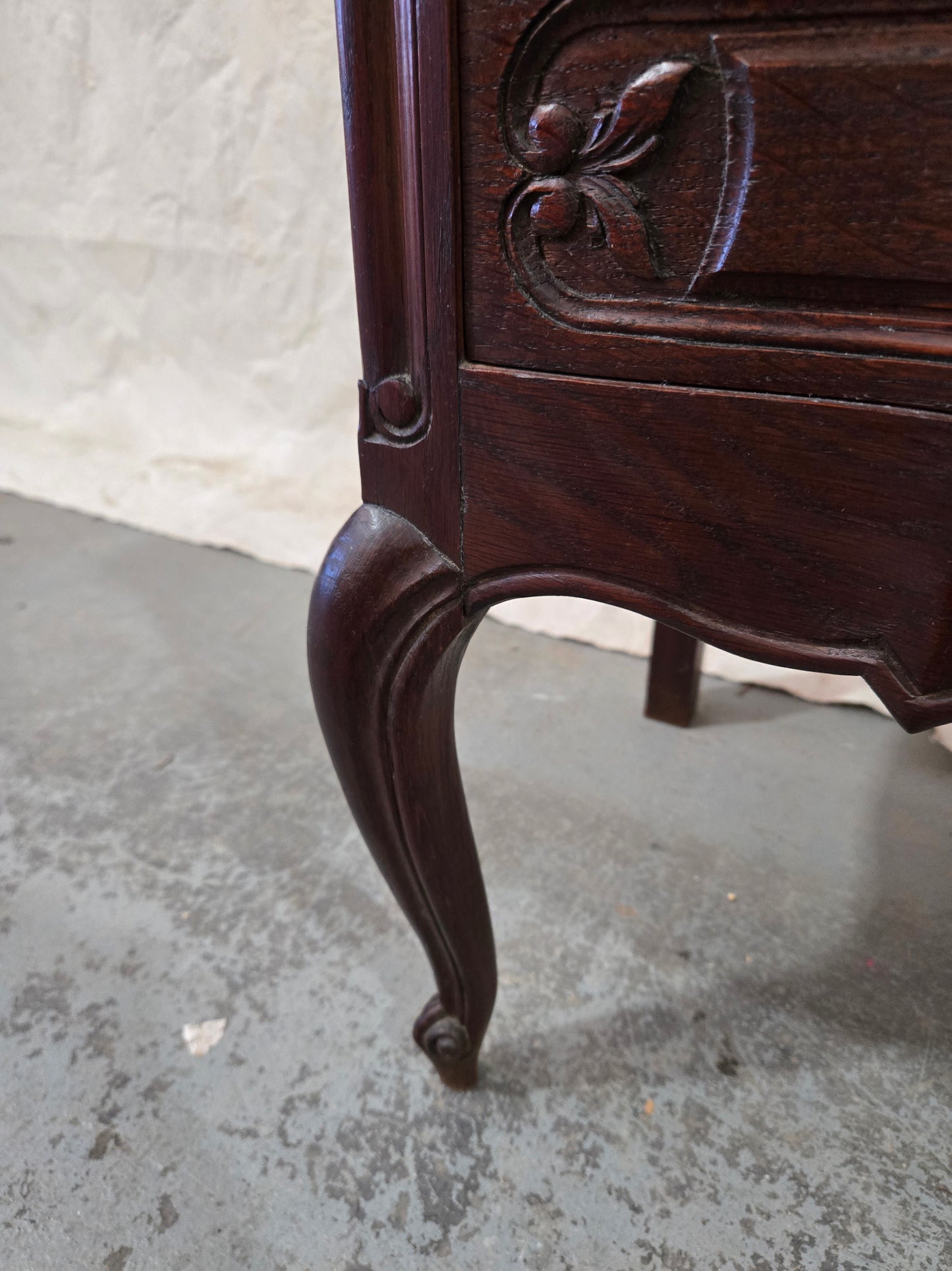 Early Century Louis XV Oak nightstand