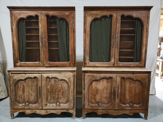 Monumental Mid-20th Century French Provincial Bibliothèque Wall Unit