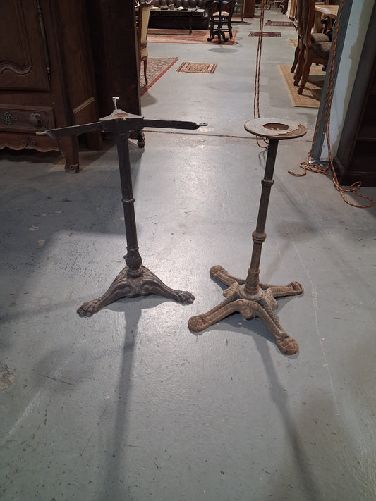 Cast iron bistro table bases