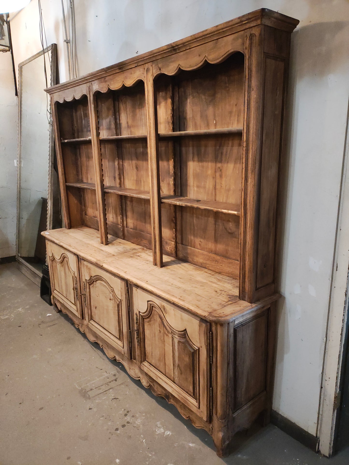 18th Century French Provincial Buffet Deux-Corps | Avignon | Circa 1780 | 87” Wide
