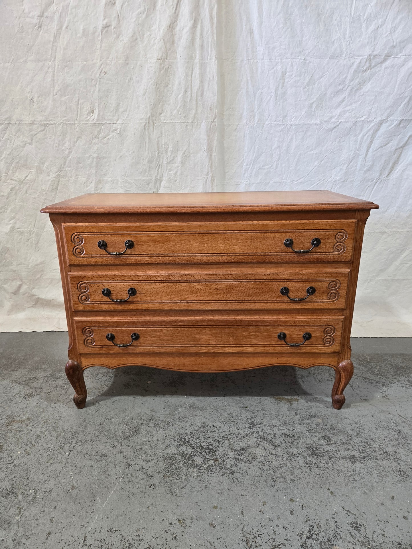 Early Century French Provincial Oak Commode