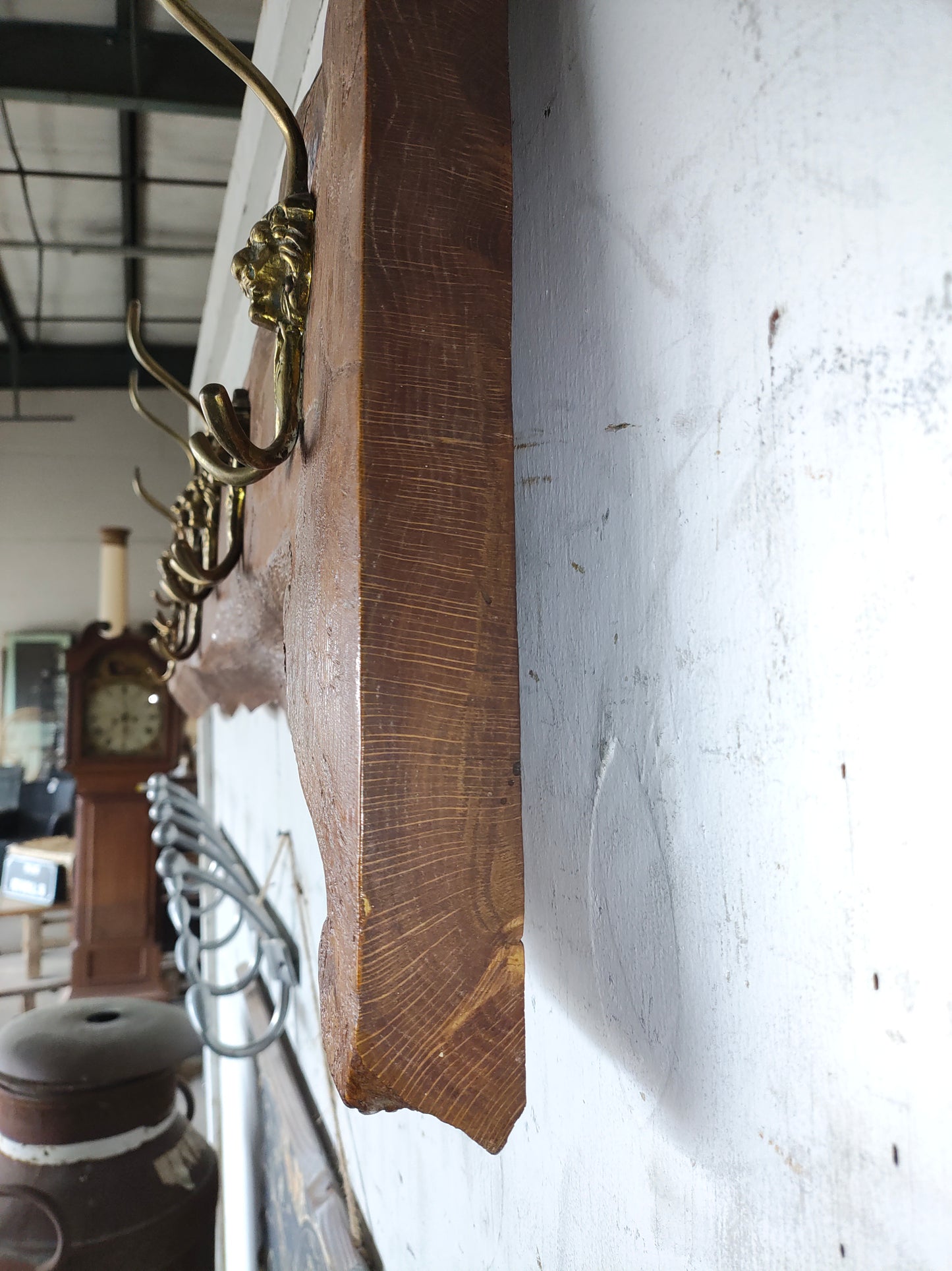 Live-Edge Wood Wall Coat Rack