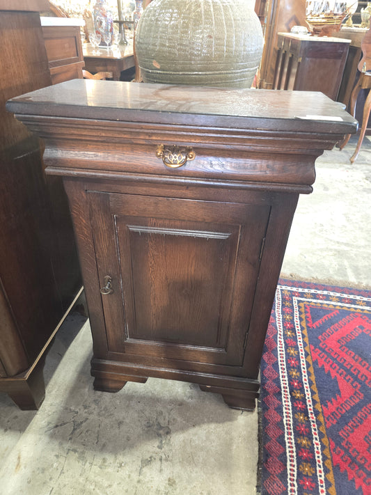 Mid Century Louis Philippe Oak Cabinet