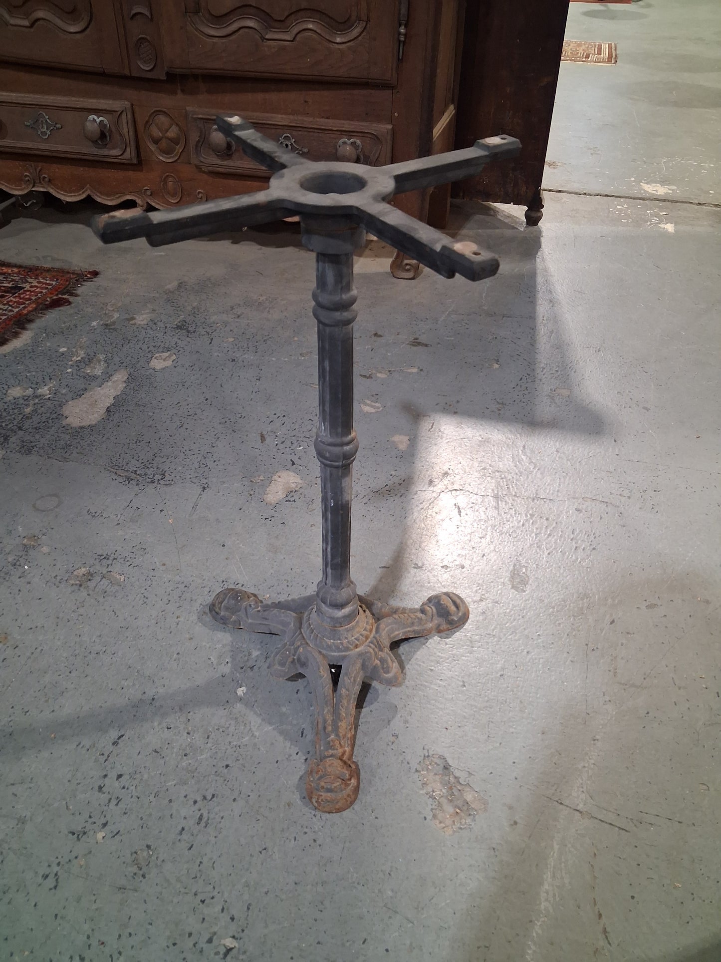 Cast iron bistro table bases